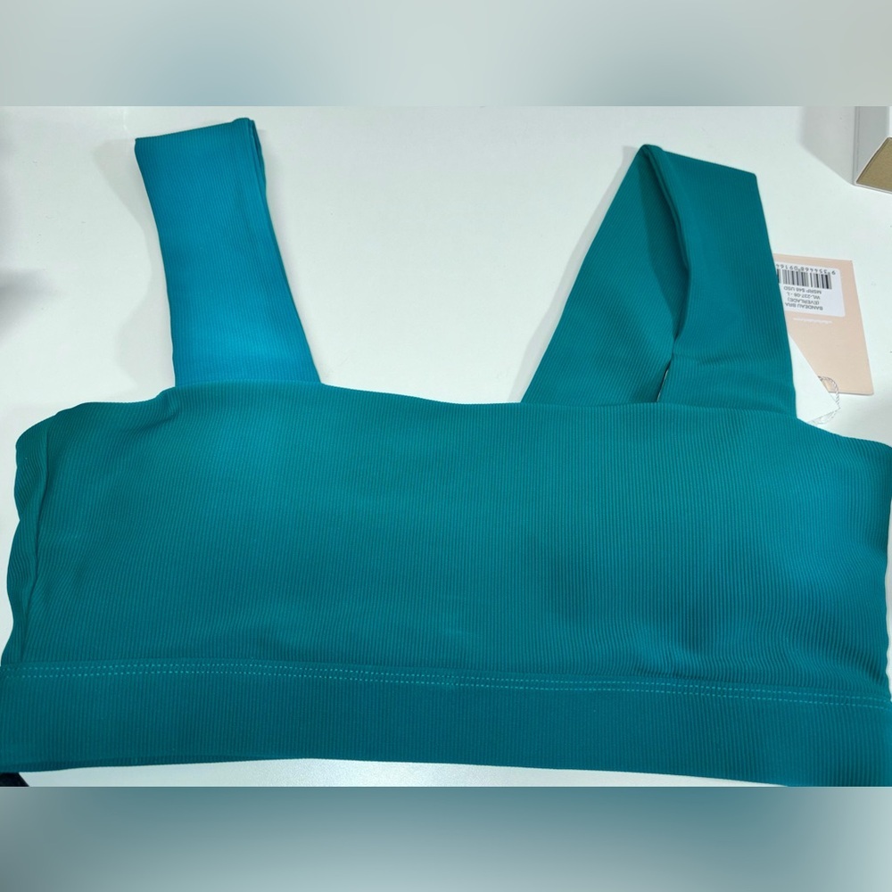 NWT Bandeau Bra in the Everlade color teal green size Large